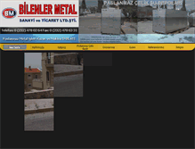 Tablet Screenshot of bilenlermetal.com